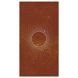 Garden Wall Decoration 105x55 cm Corten Steel Sun Design