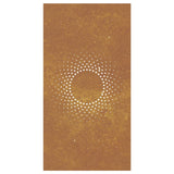 Garden Wall Decoration 105x55 cm Corten Steel Sun Design - Top-Down View