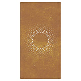 Garden Wall Decoration 105x55 cm Corten Steel Sun Design - 45-Degree Angle