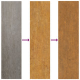 Garden Wall Decoration 55x55 cm Corten Steel Sun Design - Rear View
