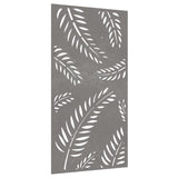 Garden Wall Decoration 105x55 cm Corten Steel Leaf Design