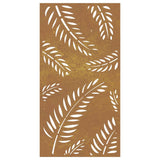 Garden Wall Decoration 105x55 cm Corten Steel Leaf Design
