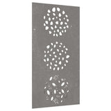 Garden Wall Decoration 105x55 cm Corten Steel Leaf Design