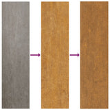 Garden Wall Decoration 105x55 cm Corten Steel Skyline Design - Rear View