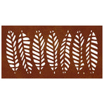 Garden Wall Decoration 105x55 cm Corten Steel Leaf Design