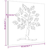 Garden Wall Decoration 55x55 cm Corten Steel Tree Design - Extra Image