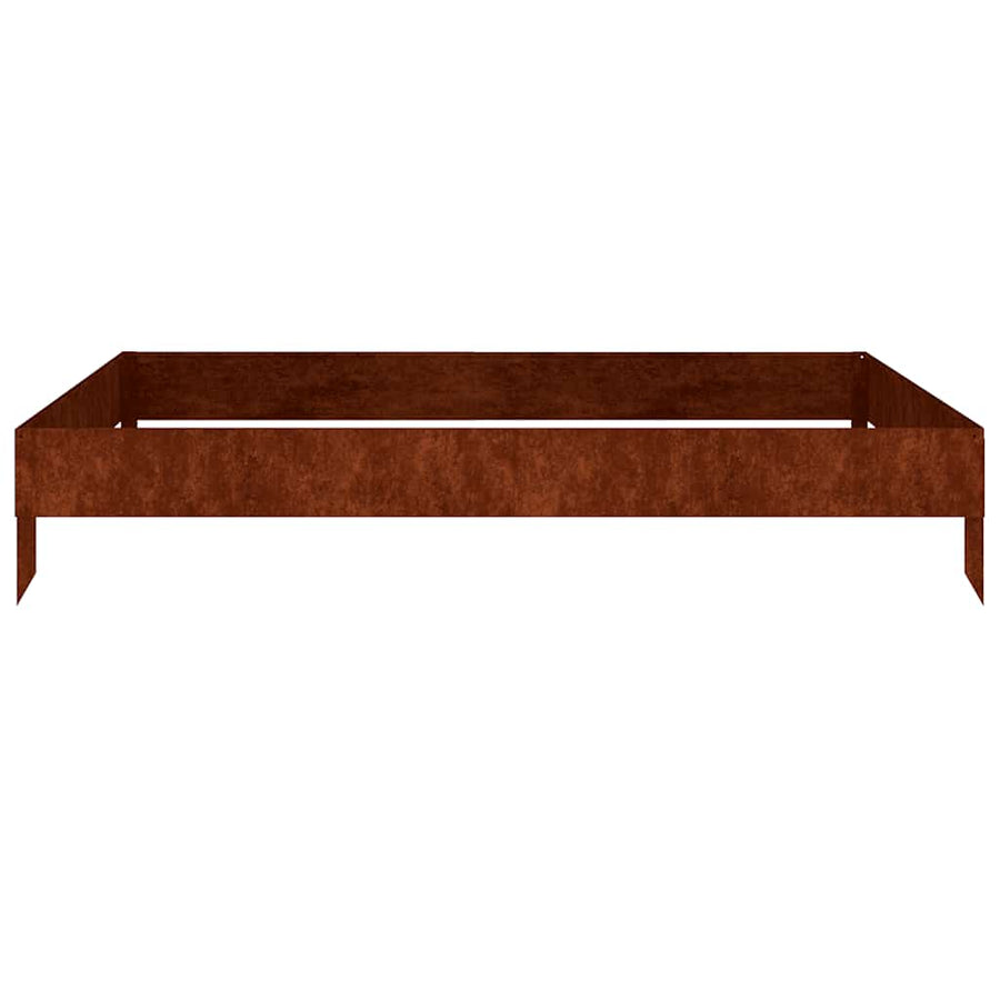 Garden Raised Bed 100x100x18.5 cm Corten Steel