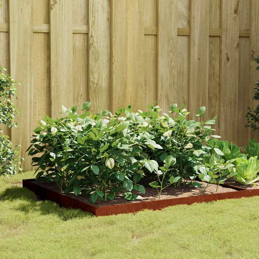 Garden Raised Bed 100x100x18.5 cm Corten Steel