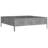 Garden Raised Bed 100x100x33.5 cm Corten Steel - Top-Down View