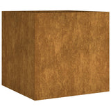 Planter 40x41x40 cm Corten Steel - Front View