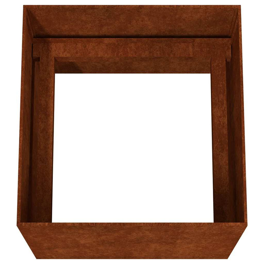 Planter 40x41x40 cm Corten Steel