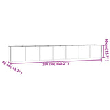 Garden Raised Bed 280x40x40 cm Corten Steel - Extra Image