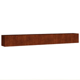 Garden Raised Bed 360x40x40 cm Corten Steel - Front View