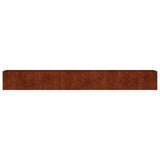Garden Raised Bed 360x40x40 cm Corten Steel - Top-Down View