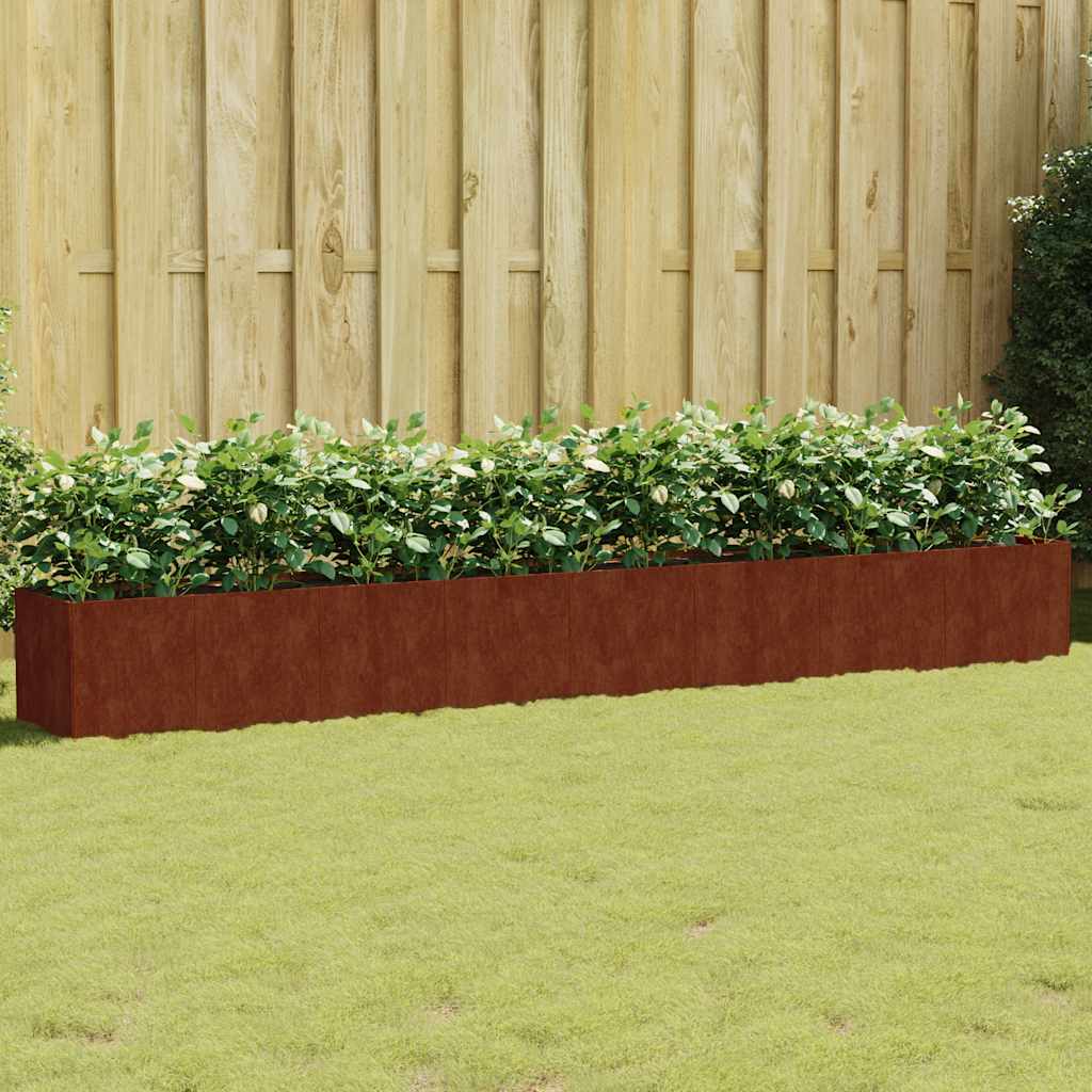 Garden Raised Bed 360x40x40 cm Corten Steel