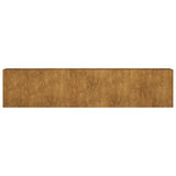 Garden Raised Bed 360x40x80 cm Corten Steel - Top-Down View