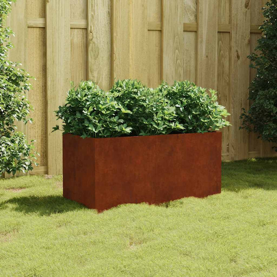 Planter 80x40x40 cm Corten Steel