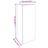 Garden Planter 40x34.5x75 cm Corten Steel - Low Angle