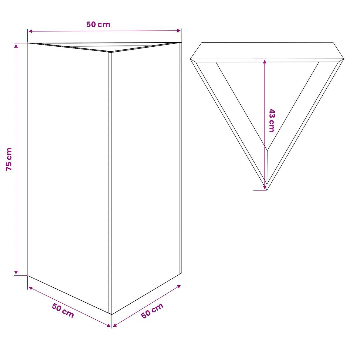 Garden Planter 50x43x75 cm Corten Steel