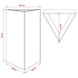 Garden Planter 50x43x75 cm Corten Steel - Extra Image
