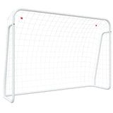 Football Goal with Net White 214x75x152 cm Steel&Polyester