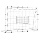 Football Net Rebounder White&Black 184x61x123 cm Steel and PE - Front View