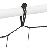 Football Net Rebounder White&Black 184x61x123 cm Steel and PE - 45-Degree Angle