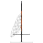 Portable Baseball Net Orange&Black 219x107x212 cm Steel&Polyester