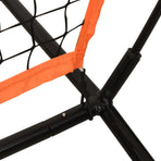 Portable Baseball Net Orange&Black 219x107x212 cm Steel&Polyester