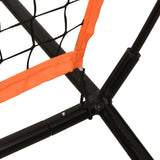 Portable Baseball Net Orange and Black 219x107x212 cm Steel and Polyester - 45-Degree Angle
