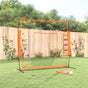 Portable Baseball Net Orange&Black 219x107x212 cm Steel&Polyester