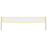 Volleyball Net Yellow and Black 823x244 cm PE Fabric
