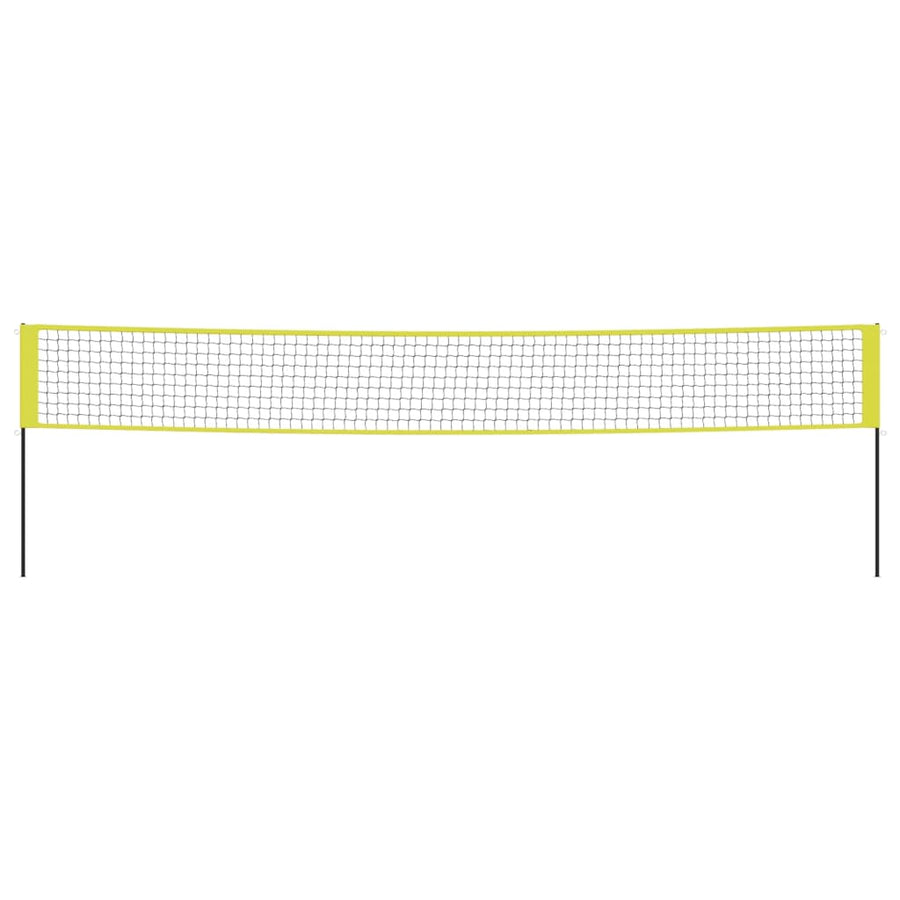 Volleyball Net Yellow and Black 823x244 cm PE Fabric