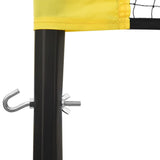 Volleyball Net Yellow and Black 823x244 cm PE Fabric - 45-Degree Angle