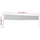 Volleyball Net Yellow and Black 823x244 cm PE Fabric