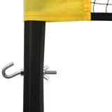 Badminton Net Yellow and Black 600x155 cm PE Fabric - 45-Degree Angle