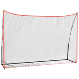 Golf Practice Net Black and Red 305x91x213 cm Polyester - Front View