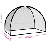 Golf Practice Net Black 300x150x210 cm Polyester - Extra Image