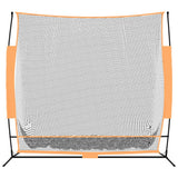 Golf Practice Net Black and Orange 215x107x216 cm Polyester - Side View