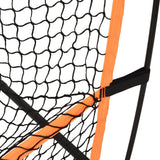 Golf Practice Net Black and Orange 215x107x216 cm Polyester