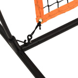Golf Practice Net Black and Orange 215x107x216 cm Polyester - Close-Up Angle