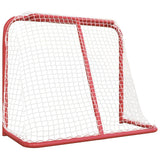 Hockey Goal Red and White 183x71x122 cm Polyester - 45-Degree Angle