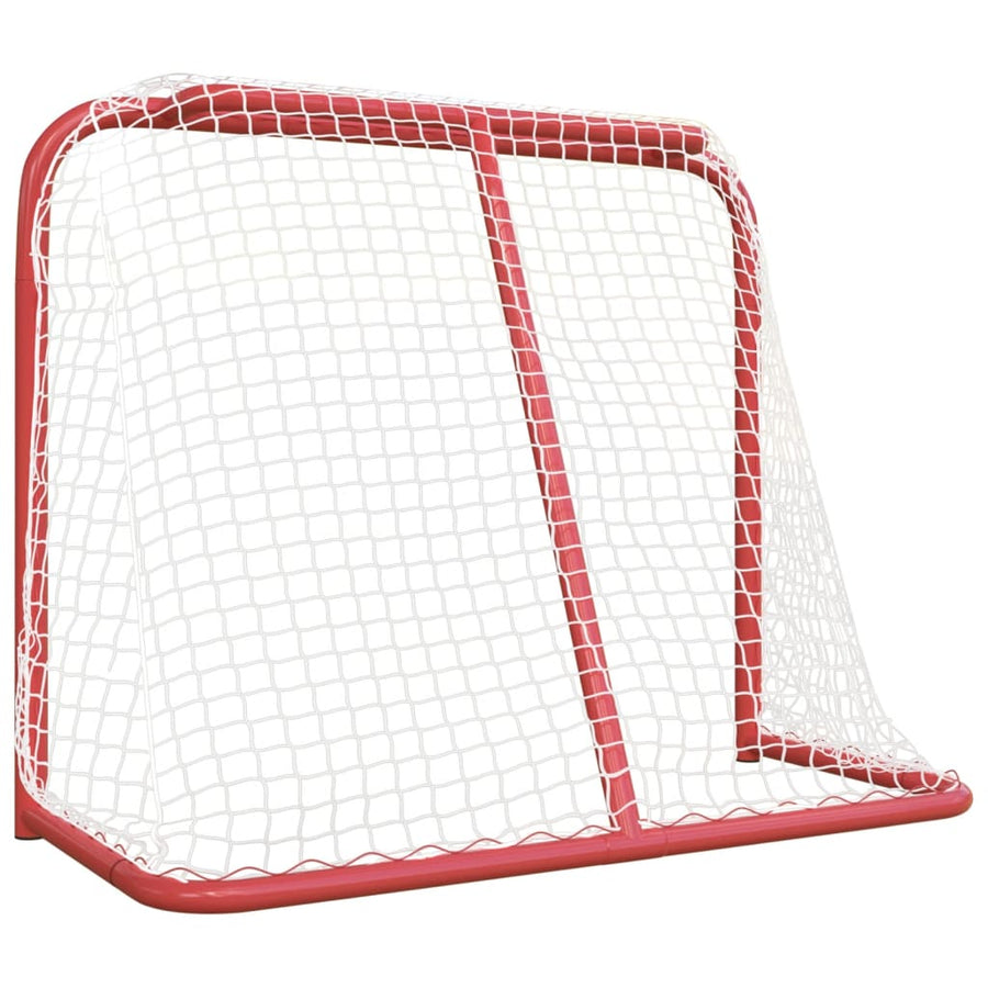 Hockey Goal Red and White 183x71x122 cm Polyester