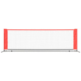 Tennis Net Black and Red 300x100x87 cm Polyester - Side View
