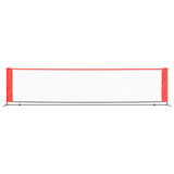 Tennis Net Black and Red 400x100x87 cm Polyester - Side View