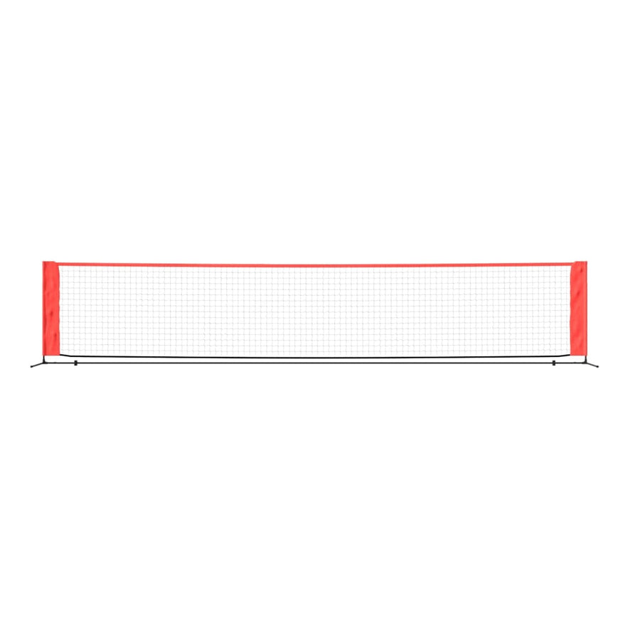 Tennis Net Black and Red 500x100x87 cm Polyester