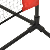 Tennis Net Black and Red 500x100x87 cm Polyester - 45-Degree Angle