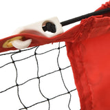 Tennis Net Black and Red 500x100x87 cm Polyester - Rear View