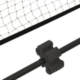 Tennis Net Black and Red 500x100x87 cm Polyester - Close-Up Angle