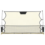 Football Rebounder Net Black and Yellow 183x85x120 cm Polyester - Side View